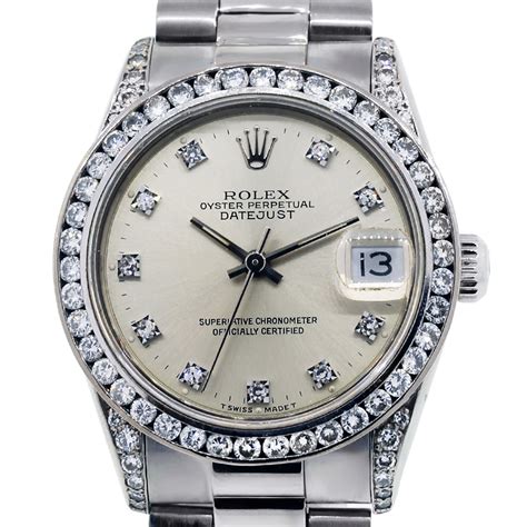 Rolex white gold watch